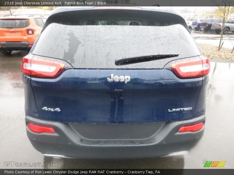 Patriot Blue Pearl / Black 2018 Jeep Cherokee Limited 4x4