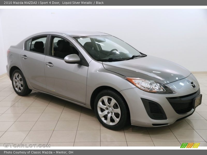 Liquid Silver Metallic / Black 2010 Mazda MAZDA3 i Sport 4 Door