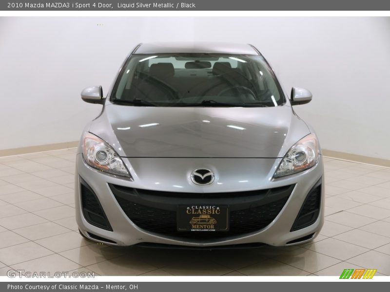 Liquid Silver Metallic / Black 2010 Mazda MAZDA3 i Sport 4 Door