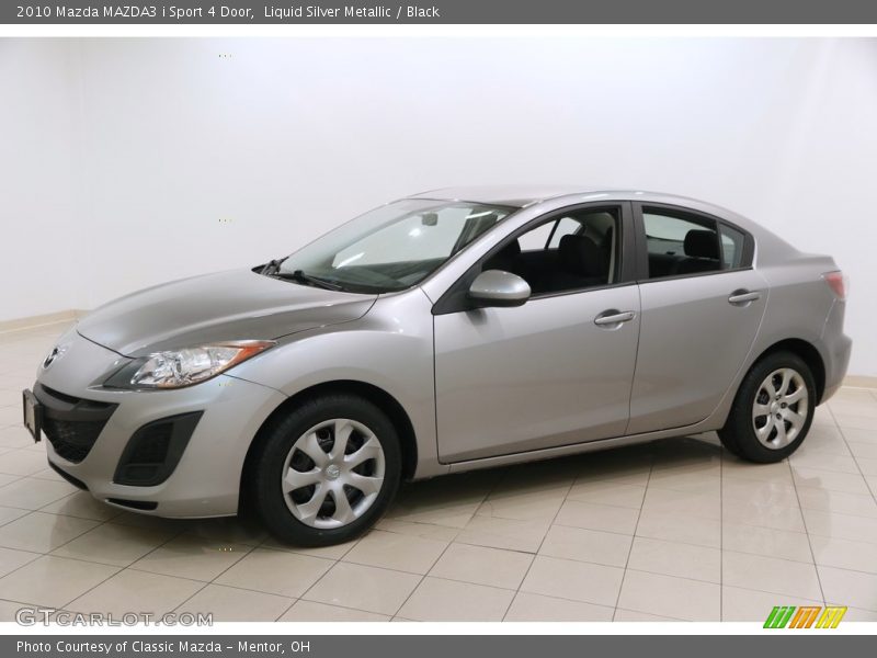 Liquid Silver Metallic / Black 2010 Mazda MAZDA3 i Sport 4 Door