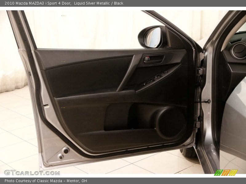 Liquid Silver Metallic / Black 2010 Mazda MAZDA3 i Sport 4 Door