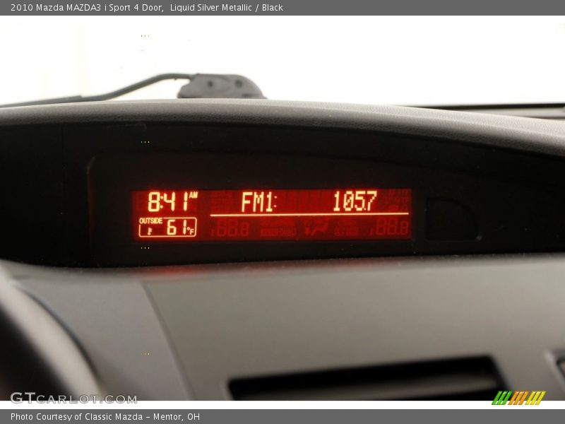 Liquid Silver Metallic / Black 2010 Mazda MAZDA3 i Sport 4 Door