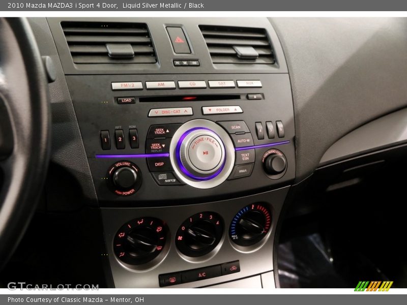 Liquid Silver Metallic / Black 2010 Mazda MAZDA3 i Sport 4 Door