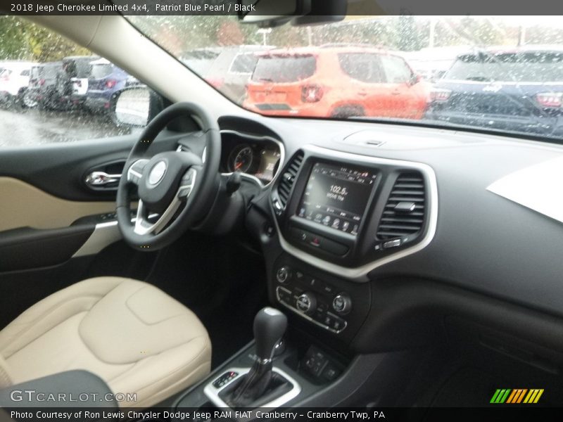 Patriot Blue Pearl / Black 2018 Jeep Cherokee Limited 4x4