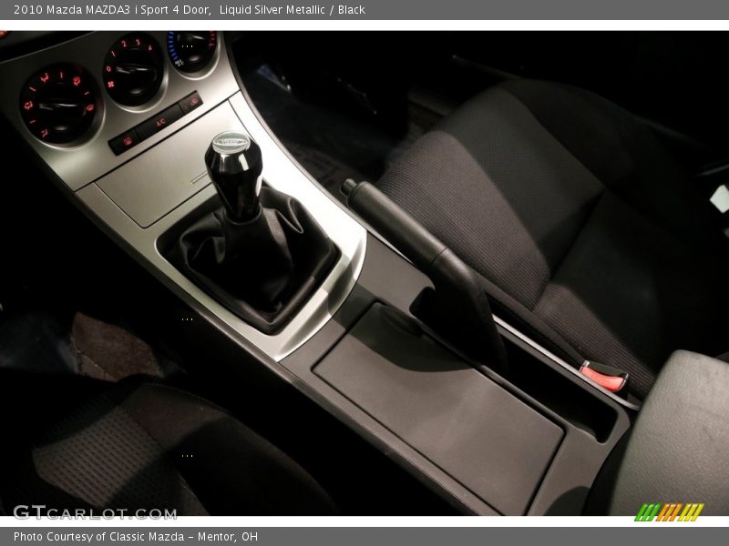 Liquid Silver Metallic / Black 2010 Mazda MAZDA3 i Sport 4 Door