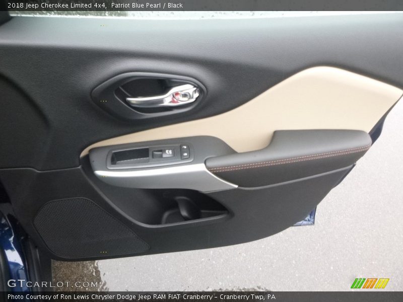 Patriot Blue Pearl / Black 2018 Jeep Cherokee Limited 4x4