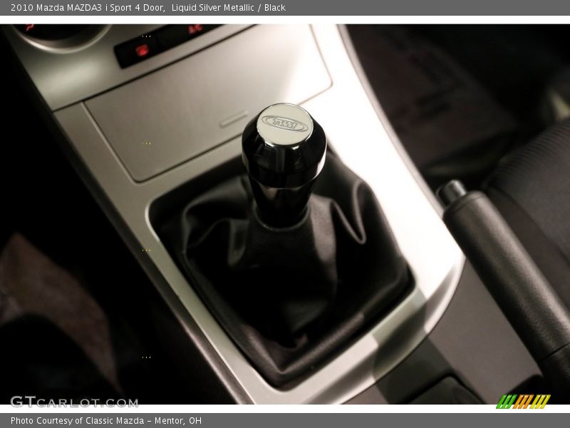 Liquid Silver Metallic / Black 2010 Mazda MAZDA3 i Sport 4 Door
