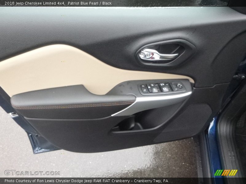 Patriot Blue Pearl / Black 2018 Jeep Cherokee Limited 4x4
