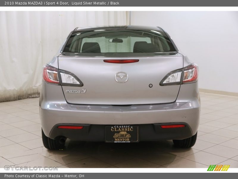 Liquid Silver Metallic / Black 2010 Mazda MAZDA3 i Sport 4 Door