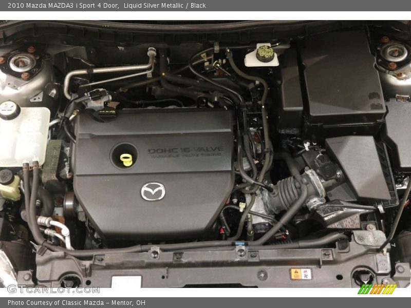 Liquid Silver Metallic / Black 2010 Mazda MAZDA3 i Sport 4 Door