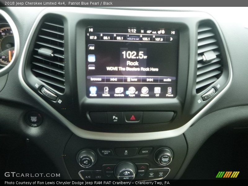 Patriot Blue Pearl / Black 2018 Jeep Cherokee Limited 4x4