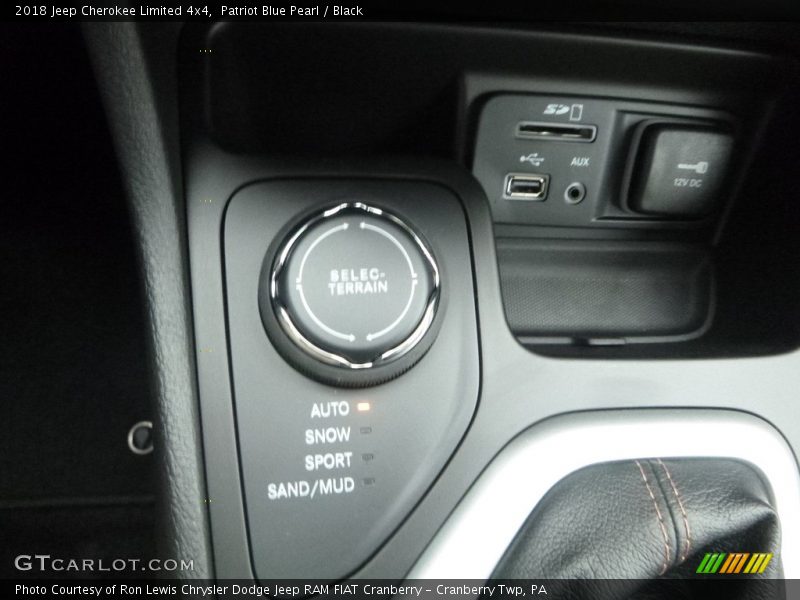 Patriot Blue Pearl / Black 2018 Jeep Cherokee Limited 4x4
