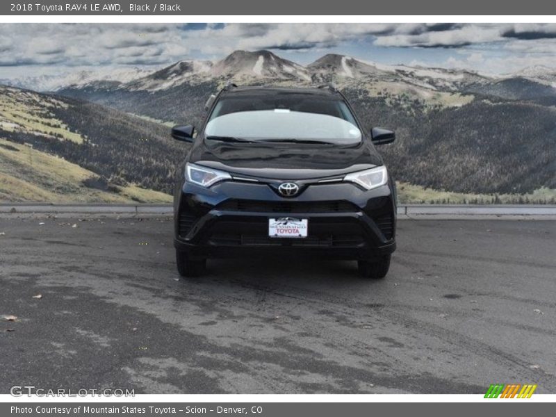 Black / Black 2018 Toyota RAV4 LE AWD