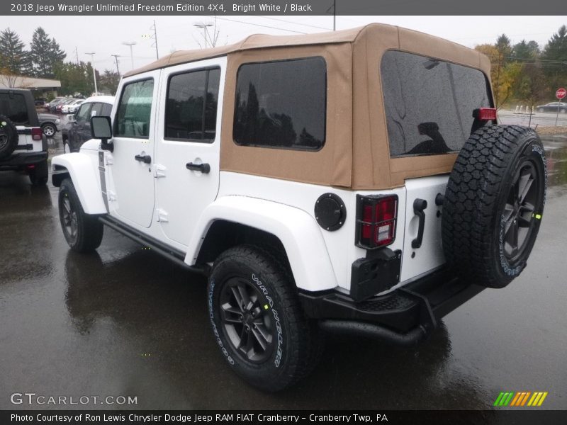 Bright White / Black 2018 Jeep Wrangler Unlimited Freedom Edition 4X4