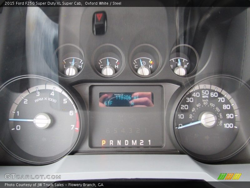Oxford White / Steel 2015 Ford F250 Super Duty XL Super Cab
