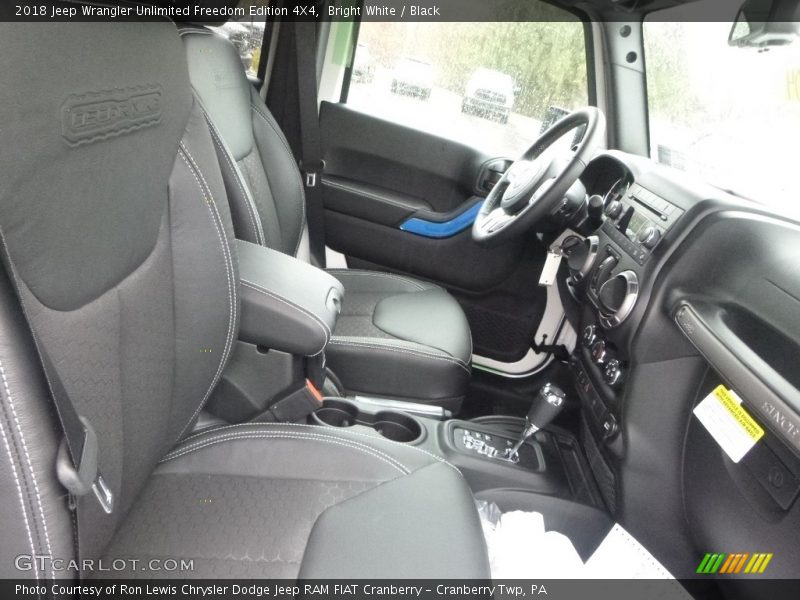 Front Seat of 2018 Wrangler Unlimited Freedom Edition 4X4