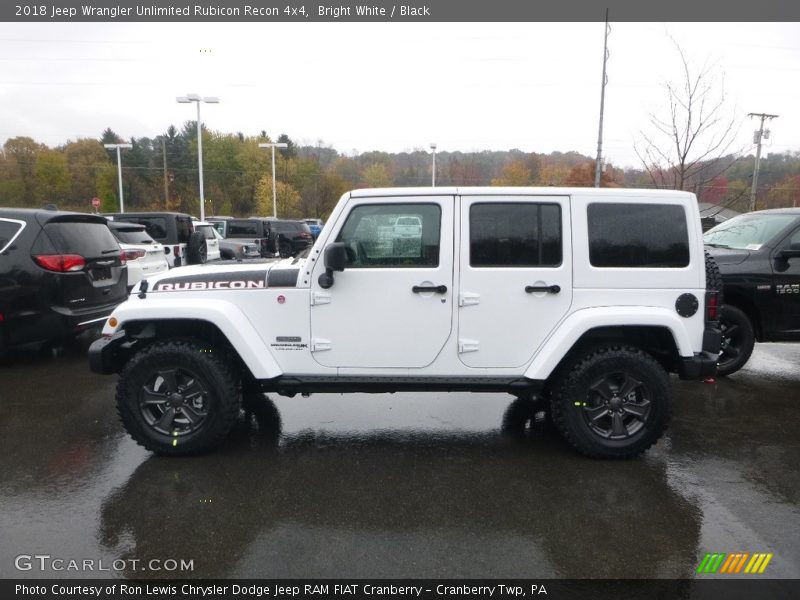 Bright White / Black 2018 Jeep Wrangler Unlimited Rubicon Recon 4x4