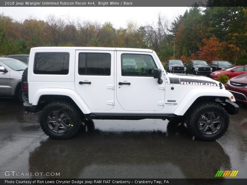 Bright White / Black 2018 Jeep Wrangler Unlimited Rubicon Recon 4x4