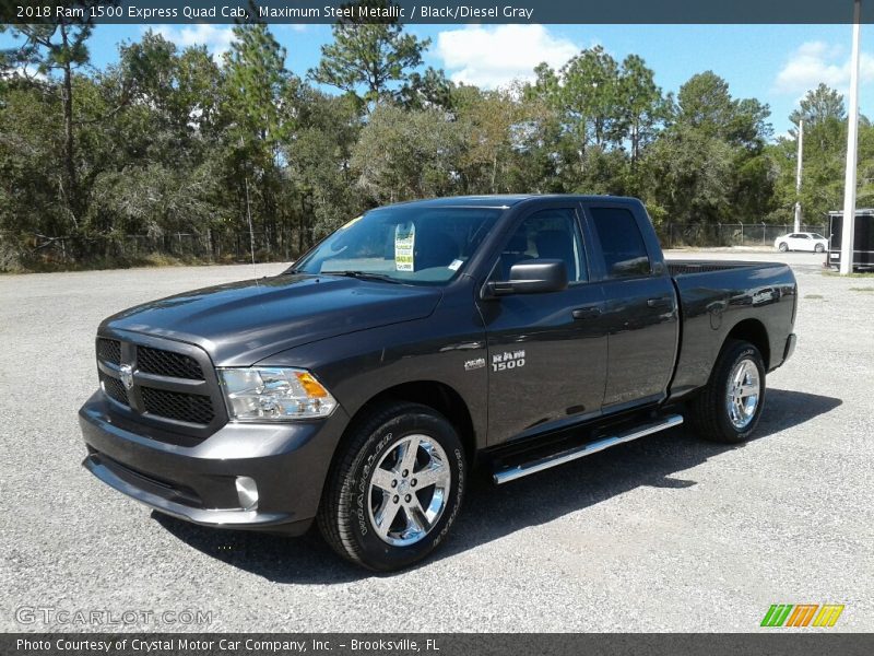 Maximum Steel Metallic / Black/Diesel Gray 2018 Ram 1500 Express Quad Cab