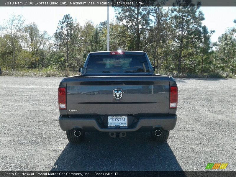 Maximum Steel Metallic / Black/Diesel Gray 2018 Ram 1500 Express Quad Cab