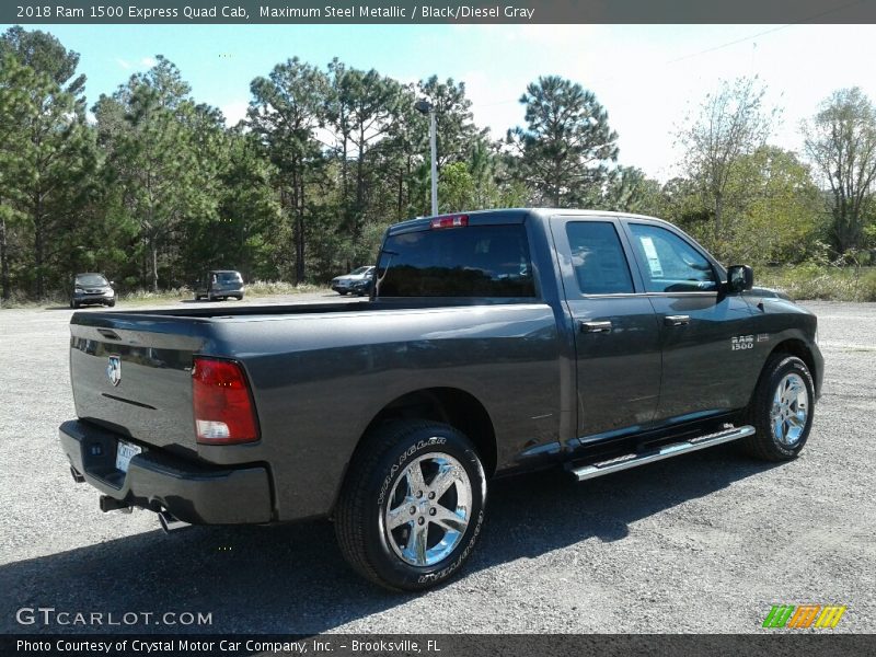 Maximum Steel Metallic / Black/Diesel Gray 2018 Ram 1500 Express Quad Cab