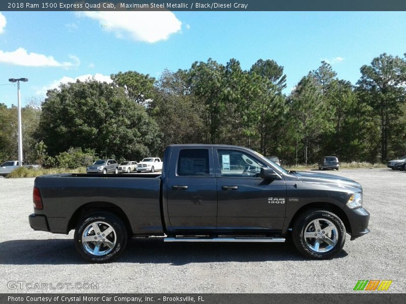 Maximum Steel Metallic / Black/Diesel Gray 2018 Ram 1500 Express Quad Cab