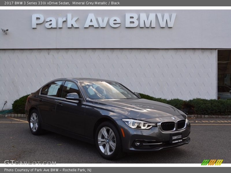 Mineral Grey Metallic / Black 2017 BMW 3 Series 330i xDrive Sedan