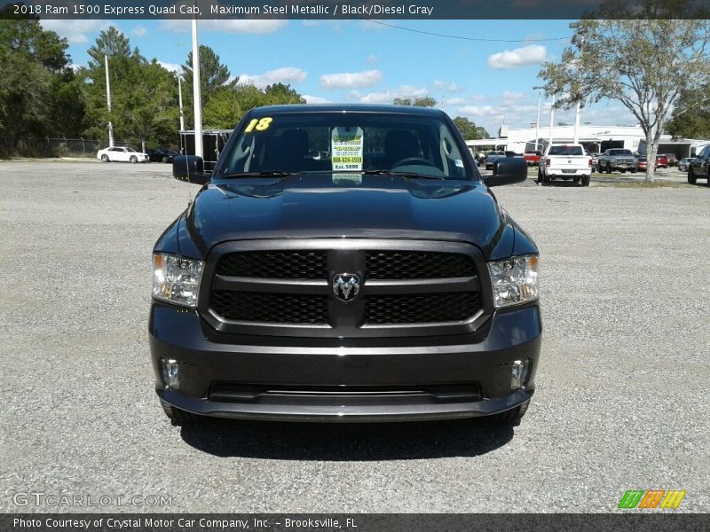 Maximum Steel Metallic / Black/Diesel Gray 2018 Ram 1500 Express Quad Cab