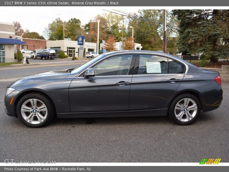 Mineral Grey Metallic / Black 2017 BMW 3 Series 330i xDrive Sedan