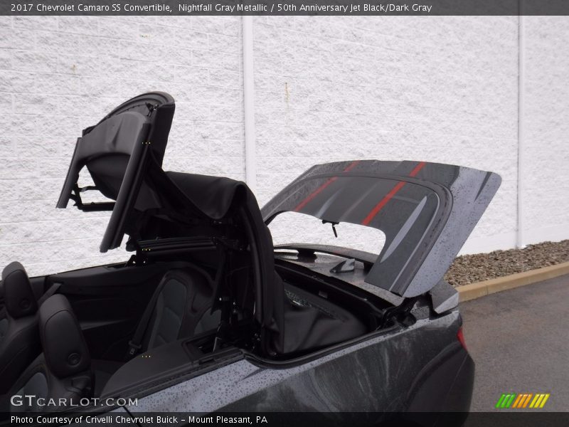 Nightfall Gray Metallic / 50th Anniversary Jet Black/Dark Gray 2017 Chevrolet Camaro SS Convertible