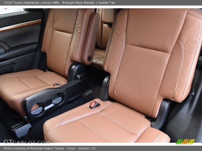 Midnight Black Metallic / Saddle Tan 2018 Toyota Highlander Limited AWD