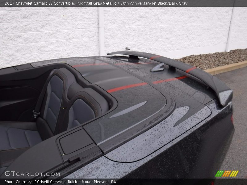 Nightfall Gray Metallic / 50th Anniversary Jet Black/Dark Gray 2017 Chevrolet Camaro SS Convertible