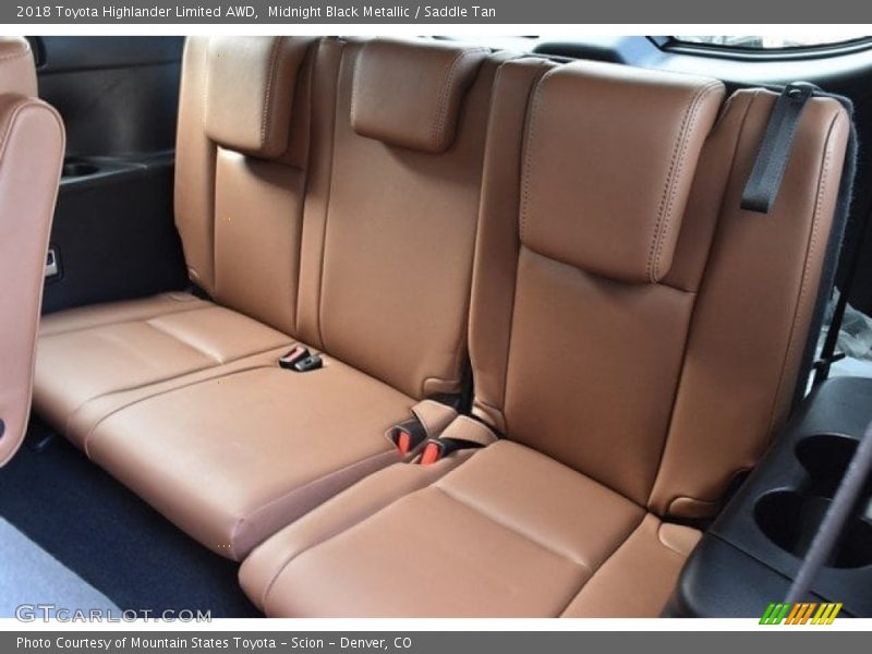 Midnight Black Metallic / Saddle Tan 2018 Toyota Highlander Limited AWD