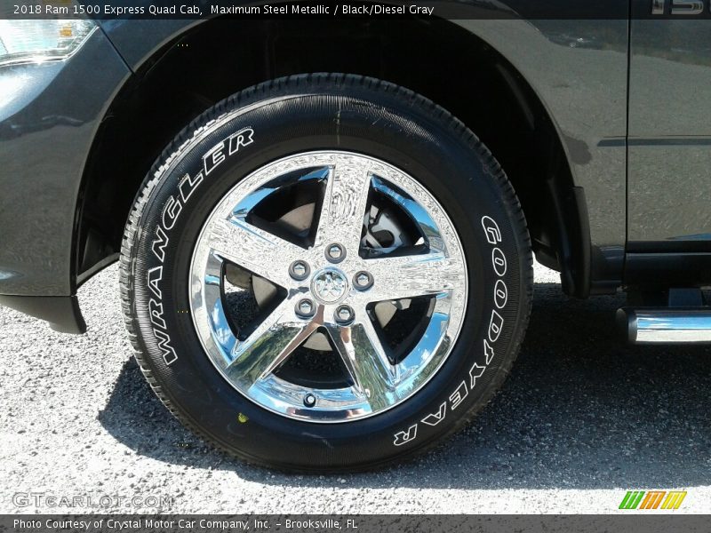 Maximum Steel Metallic / Black/Diesel Gray 2018 Ram 1500 Express Quad Cab