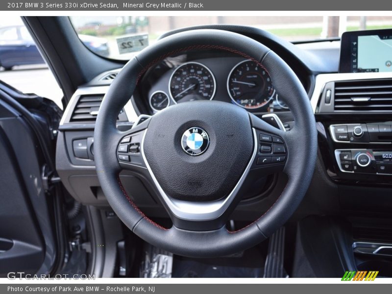 Mineral Grey Metallic / Black 2017 BMW 3 Series 330i xDrive Sedan