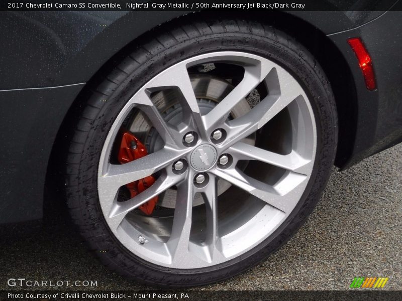 Nightfall Gray Metallic / 50th Anniversary Jet Black/Dark Gray 2017 Chevrolet Camaro SS Convertible