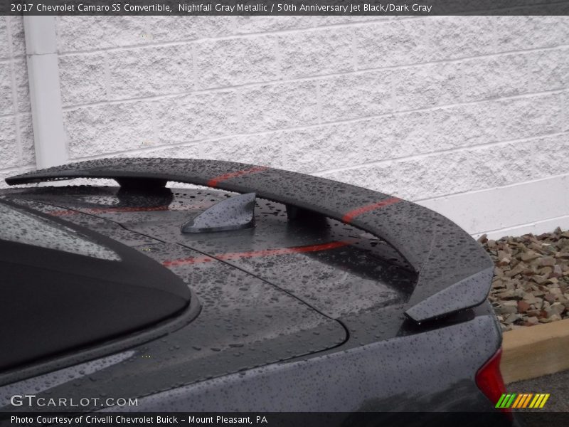 Nightfall Gray Metallic / 50th Anniversary Jet Black/Dark Gray 2017 Chevrolet Camaro SS Convertible