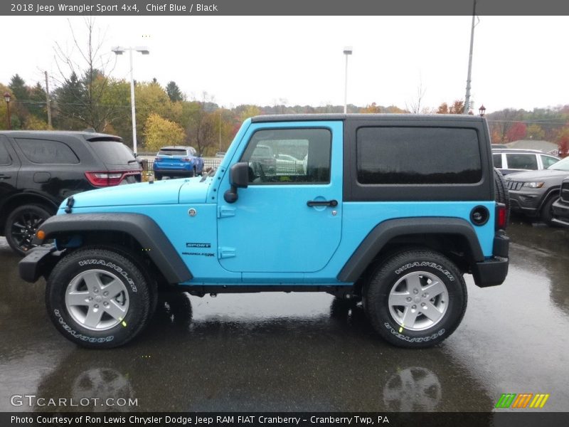 Chief Blue / Black 2018 Jeep Wrangler Sport 4x4