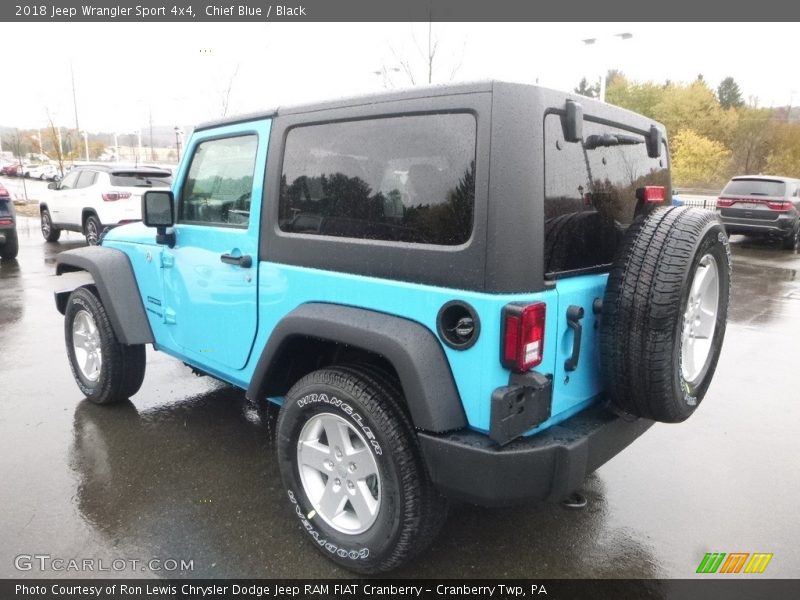 Chief Blue / Black 2018 Jeep Wrangler Sport 4x4