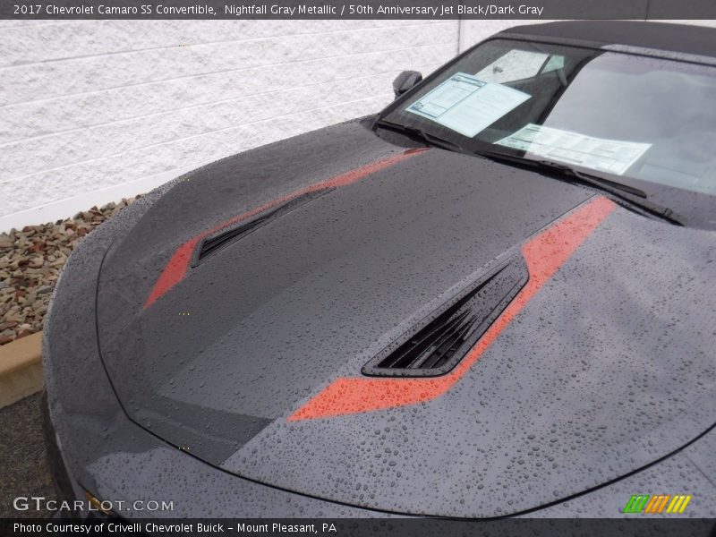 Nightfall Gray Metallic / 50th Anniversary Jet Black/Dark Gray 2017 Chevrolet Camaro SS Convertible