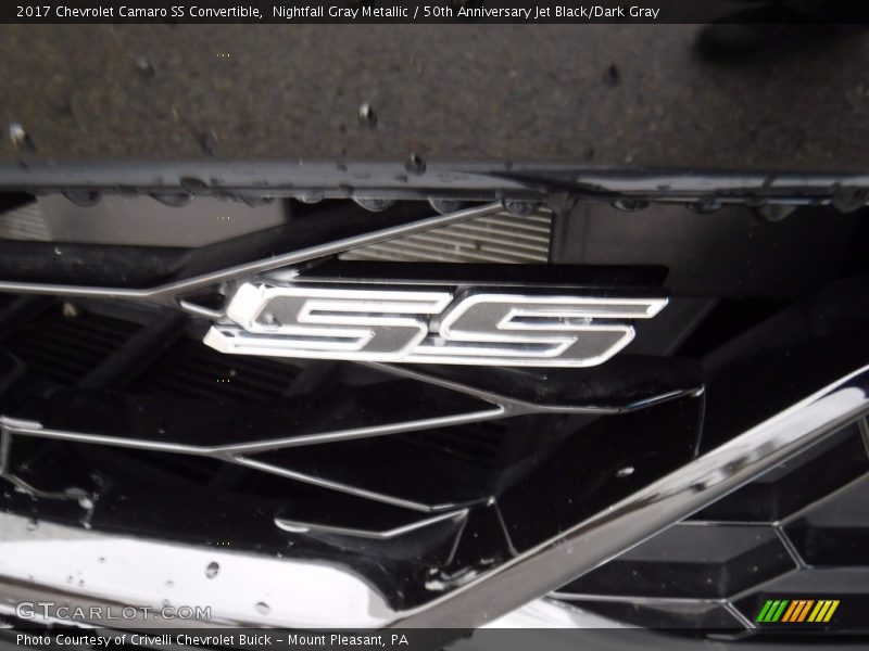 Nightfall Gray Metallic / 50th Anniversary Jet Black/Dark Gray 2017 Chevrolet Camaro SS Convertible