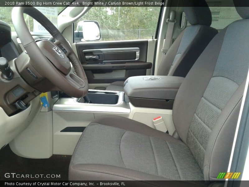  2018 3500 Big Horn Crew Cab 4x4 Canyon Brown/Light Frost Beige Interior