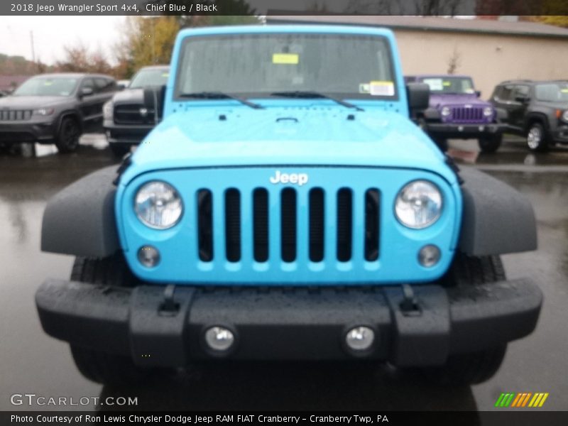 Chief Blue / Black 2018 Jeep Wrangler Sport 4x4