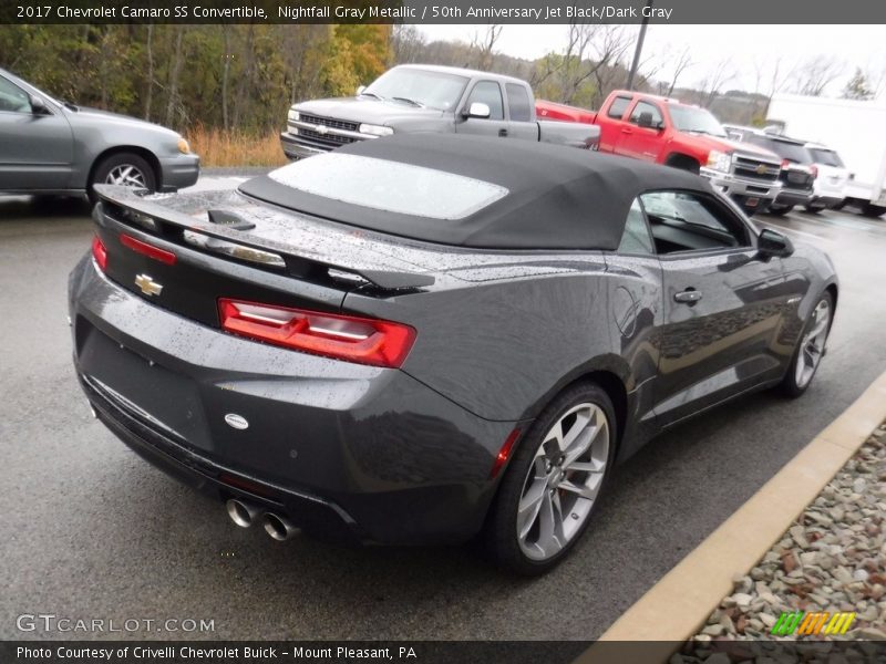 Nightfall Gray Metallic / 50th Anniversary Jet Black/Dark Gray 2017 Chevrolet Camaro SS Convertible