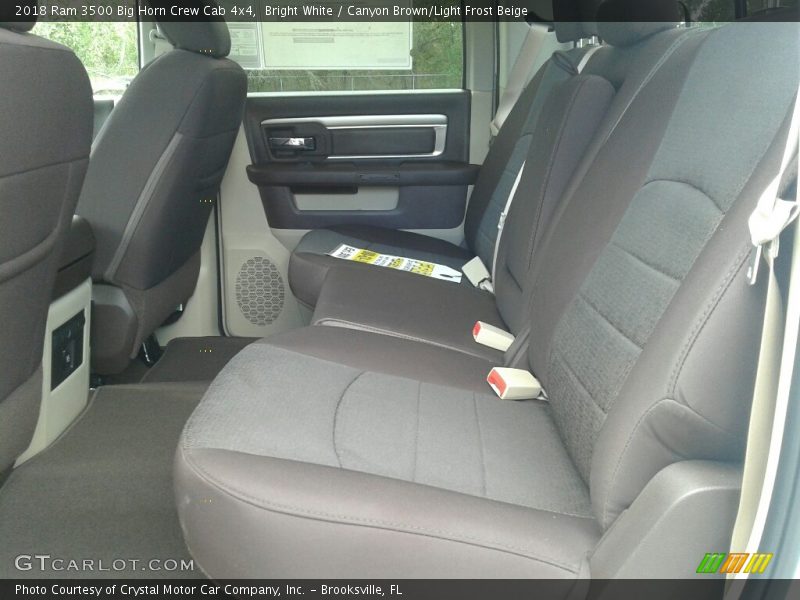 Bright White / Canyon Brown/Light Frost Beige 2018 Ram 3500 Big Horn Crew Cab 4x4