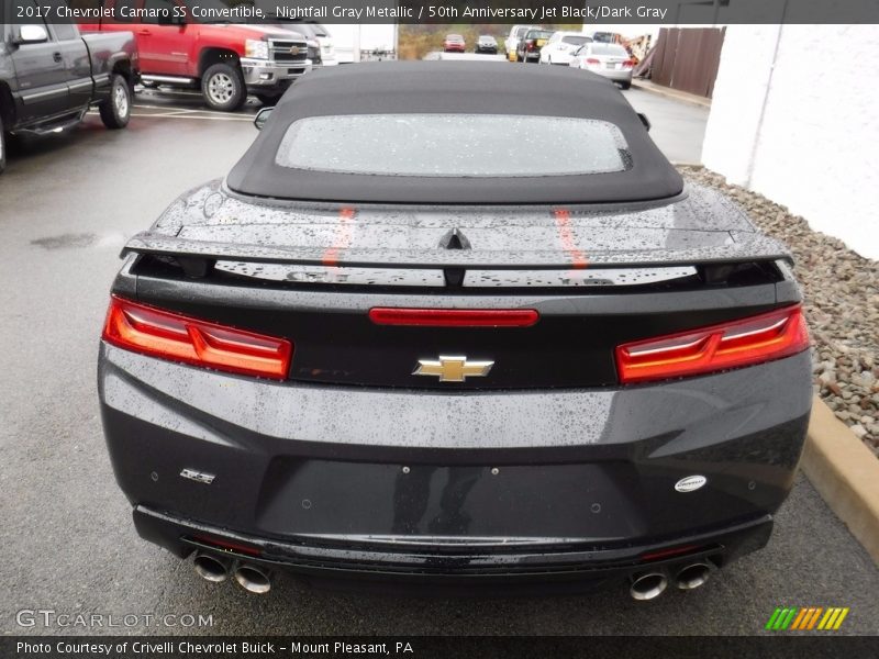 Nightfall Gray Metallic / 50th Anniversary Jet Black/Dark Gray 2017 Chevrolet Camaro SS Convertible