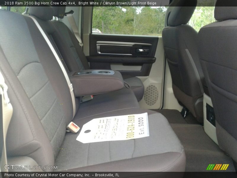 Bright White / Canyon Brown/Light Frost Beige 2018 Ram 3500 Big Horn Crew Cab 4x4