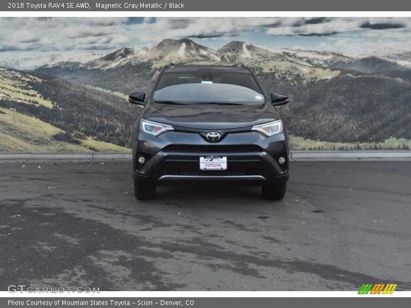 Magnetic Gray Metallic / Black 2018 Toyota RAV4 SE AWD