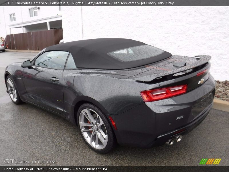Nightfall Gray Metallic / 50th Anniversary Jet Black/Dark Gray 2017 Chevrolet Camaro SS Convertible