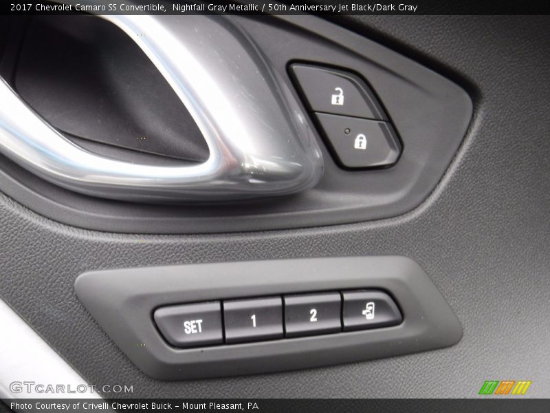 Nightfall Gray Metallic / 50th Anniversary Jet Black/Dark Gray 2017 Chevrolet Camaro SS Convertible